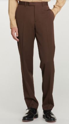 ad eBay - Find many great new & used options and get the best deals for Sandro BROWN Men's Formal Classic Fit Suit Pants, US 40 at the best online prices at eBay! Free shipping for many products! Sandro Menswear, Mens Brown Dress Pants, 60s Pants, Brown Pants Men, Dress Pants Men, Dress Pants Mens, 60s Men, Brown Slacks, Dress Pants Outfits