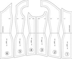 the sewing pattern is shown with instructions for how to sew