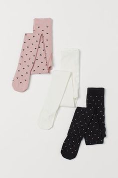 Knit Tights, Winter Girl, Baby Closet, Baby Vest, Heart For Kids, Pink Hearts, Black Dots, Black Spot, Knit Cotton