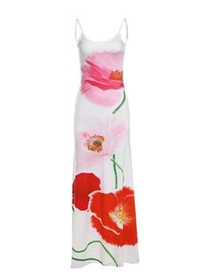 Get ready to bloom in style with our Anessa Floral Print Maxi Dress! This white suspender dress features a large red floral print, perfect for a romantic and comfortable look. Ideal for resort wear or your next vacation, this dress is part of our Good Girl Things Summer's in Bloom Collection. Anessa Floral Print Maxi D Asymmetrical Summer Dress, Summer Dresses 2024, Summer Dresses Maxi, Red White Dress, White Long Dress, White Suspenders, Resort Dress, Maxi Dress Floral, Dress Vacation