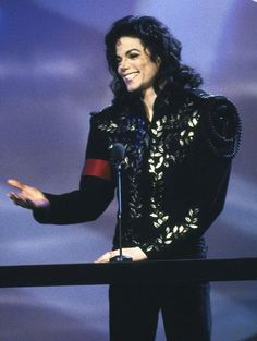 michael jackson on stage at an event