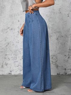 Wide Leg Denim Pants, Moda Denim, Plus Size Mini Dresses, Classy Casual Outfits, Classy Casual, Modest Fashion Outfits, Looks Chic, Mode Inspo, Plus Size Maxi Dresses