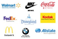 many different logos are shown together in this image, including mcdonald's, walmart, pepsi, coca - cola and kodak