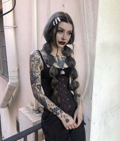 Goth Hairstyles Long Hair, Gothic Prom Hairstyles, Gothic Prom Hair, Alternative Prom Hair, Goth Prom Hairstyles, Alt Prom Hairstyles, Goth Hairstyles For Curly Hair, Alt Prom Hair, Hairstyles For Long Hair Goth