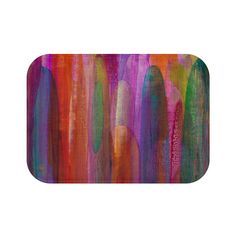 an abstract painting with different colors and shapes