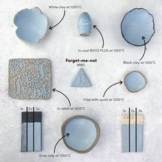 the different shapes and sizes of pottery are shown in this graphic above it's description