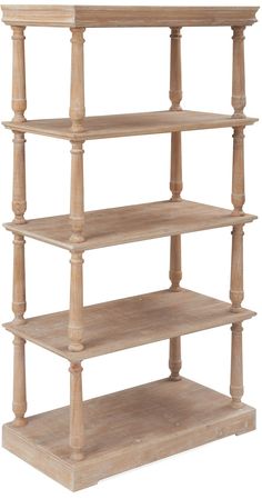 Finch Ludlow Finch 4-Tier Bookshelf & Reviews | Wayfair Small Storage Shelves, Etagere Bookcase, Farmhouse Interior, Corner Shelves, Ship Lap Walls, Furniture Pieces, Furniture Assembly, Small Furniture, Stylish Storage