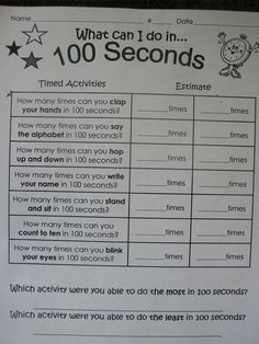 a close up of a piece of paper with writing on it that says, what can i do in 100 seconds?