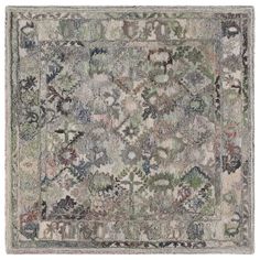 Experience the grandeur of the Marquee Rug Collection, where ornate raised patterns in soft tonal colors create a captivating kaleidoscope effect. Modern Wool Rugs, Safavieh Rug, Rug Store, Bungalow Rose, Rugs Online, Rug Size, Wool Rug, Bed Bath And Beyond, Square