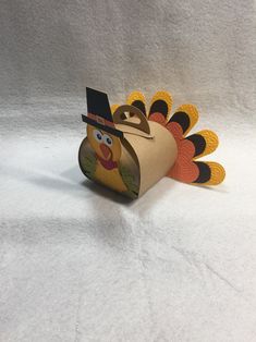 a toilet paper roll shaped like a turkey