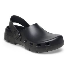 Designed around the contours of the iconic Birkenstock footbed  the men's Birki Flow EVA post-sport recovery clogs feature an ultrabreathable  water-friendly style with classic Birkenstock design.