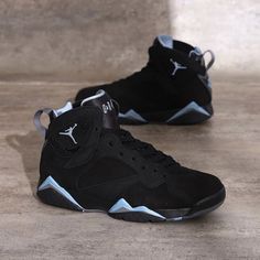 Nike Air Jordan 7 Chambray Black Light Graphite Cu9307-004 Size 8 - 14 Nike Shoes Women Fashion, Dream Shoe, Jordan Retro 7, Pretty Sneakers, Michael Jordan Shoes, Pretty Shoes Sneakers, Jordan Shoes Retro, Shoes Nike Air, Shoes Retro