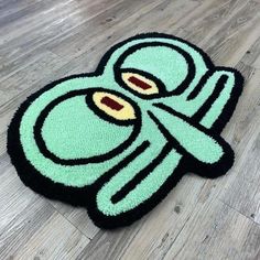 a rug with an octopus on the floor