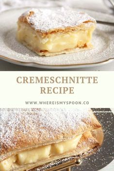 the cremescinite recipe is made with fresh fruit and powdered sugar