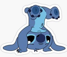 a cartoon character hugging another animal sticker