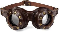 Steampunk Glasses Womens Round Sunglasses, Pilot Hat, Gothic Industrial, Brown Clothing, Steampunk Goggles