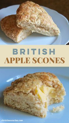 an image of british apple scones on a plate