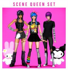 31+ Sims 4 Teen CC: Top Fashion For Stylish Young Sims - We Want Mods Scene Clothing, Scene Queen, Sims 4 Anime, 4 Characters, Sims 4 Expansions, Scene Queens