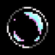 a black background with a pink and blue circle in the center