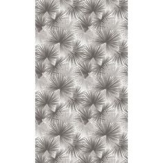 an abstract wallpaper design with grey and white flowers on the back, in shades of gray