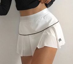 Vintage Y2K Pleated Mini Skirts Women Sexy Letter Embroidery Aesthetic Skirt Korean Style Harajuku A-Line Skirt 90S Cuteandpscho Gym Skirt, Korean Skirts, Harajuku Skirt, Preppy Mode, Estilo Fitness, Embroidery Skirt, Elastic Skirt, Skirt Y2k, Tennis Skirt