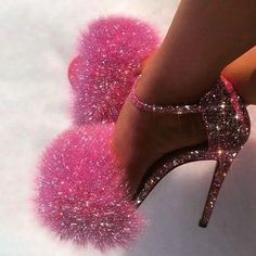 Hak Tinggi, Glitter Stilettos, Boty Nike, Heels Aesthetic, Pink Stilettos, Glitter Fashion, Pink High Heels, 패턴 배경화면, Party Kleidung