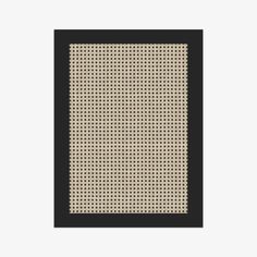 a black and white square frame with dots on it