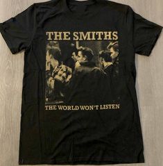 The Smiths The World World Won't Listed T-shirt The Smiths T Shirt, The Smiths, Band Shirt, Cool Fits, Swaggy Outfits, Band Shirts, Indie Rock, Grunge Style, Rock Band