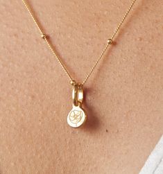 Poppy Necklace - August – Rellery Poppy Necklace, Necklace Ideas, Gold Alloys, Meaningful Jewelry, Art Deco Earrings, 24kt Gold, Flower Bracelet, Art Deco Jewelry, Initial Charm