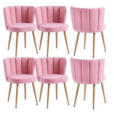 We are glad you came to our online store to make a purchase. We aim to provide customers with a comfortable shopping experience. Our design philosophy is comfortable, nature and harmony. Color: Pink. Pink Dinette Set, Dusty Pink Dining Chairs, Modern Pink Dining Chairs, Pale Pink Dining Chairs, Modern Round Dining Room, Fur Dining Chair, Accent Desk, Harmony Color, Dining Chairs Modern