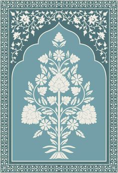 Mughal Illustration, Faux Wall, Pvc Design, Deer Vector, Chinoiserie Art, Ganpati Decoration Design, Indian Flowers