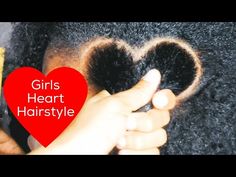 Natural Valentines Day Hairstyles, Heart Rubberband Hairstyle, Valentine’s Day Hairstyles Black Kids, Heart Tutorial Hair, Toddler Heart Hairstyles Girl Black, Natural Hairstyles With Heart, How To Make A Heart Hairstyle, Heart Hairstyles For Kids Black, Heart Style Hair