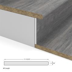 an image of a wood grained surface with white trimmings and grey paint