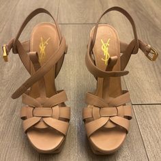 Brand New! Open To Offers Ysl Sunset Croc, Ysl Tribute Sandals, Ysl Saint Laurent, Leather Platform Sandals, Saint Laurent Shoes, Platform Sandals, Shoes Women Heels, Saint Laurent, Shoes Heels