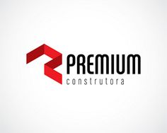 the logo for premium construction, which is designed to look like a red arrow with black letters