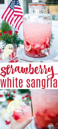 this strawberry white sangria is the perfect summer drink to serve at your next party