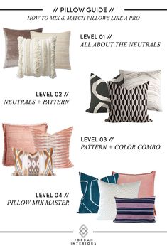 pillows and pillow covers with text that says, how to use them