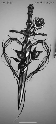 Small Dark Feminine Tattoos, Celtic Dagger Tattoo, Dagger Spine Tattoos For Women, Chest Dagger Tattoo, Dagger Leg Tattoo, Gothic Dagger Tattoo, Dager Tattoos For Women, Dagger Tattoo Women, Dagger Spine Tattoo