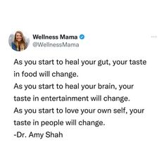 a tweet with an image of a woman's face and words on it