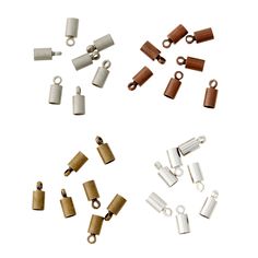 several different types of wooden and metal connectors