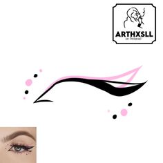 Cartoon Eyeliner, Eyeliner Drawings, Makeup Stencils, Graphic Eyeliner, Ethereal Makeup