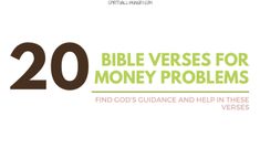 the bible verses for money problems