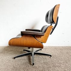 an office chair that is sitting on the floor