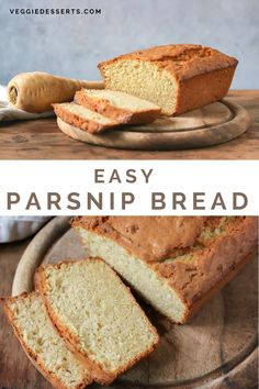 this easy parsnip bread is made with only three ingredients