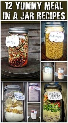 twelve yummy meal in a jar recipes