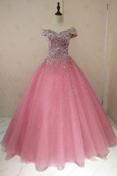 Pink Tulle Evening Dress, Sweet 16 Party Dress, Blush Prom Dress, Pink Ball Gown, Prom Dresses Long Pink, Pink Evening Dress, Long Formal Gowns, Dress Champagne, Tulle Evening Dress