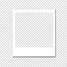 a white square frame on a transparent background