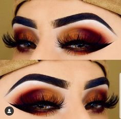 Daily Eye Makeup, Makeup Suggestions, Bold Eye Makeup, Bold Makeup Looks, Smokey Eye For Brown Eyes, Fall Makeup Looks, Dope Makeup, Colorful Eye Makeup