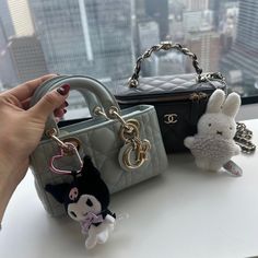 #aesthetic #bag Bag With Charms, Charms Aesthetic, Jihoon Kim, Aesthetic Bag, Chanel Purse