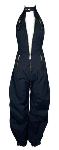 2000's Dsquared2 Black Plunging Zipper Baggy Hip-Hop Jumpsuit | eBay Early Hip Hop Fashion, Dsquared2 2000s, Hip Hop Dress, 80s Hip Hop Fashion, 80s Hip Hop, Fashion Hacks Clothes, Hip Hop Fashion, Fashion Sketches, Hip Hop